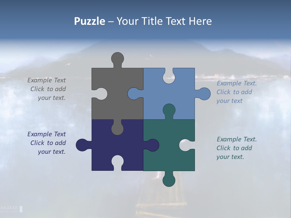 A Woman In A White Dress Standing On A Dock PowerPoint Template