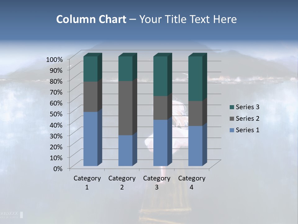 A Woman In A White Dress Standing On A Dock PowerPoint Template