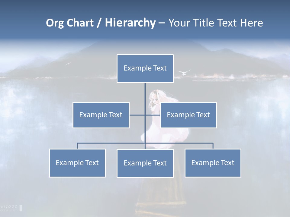 A Woman In A White Dress Standing On A Dock PowerPoint Template