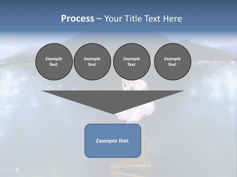 A Woman In A White Dress Standing On A Dock PowerPoint Template