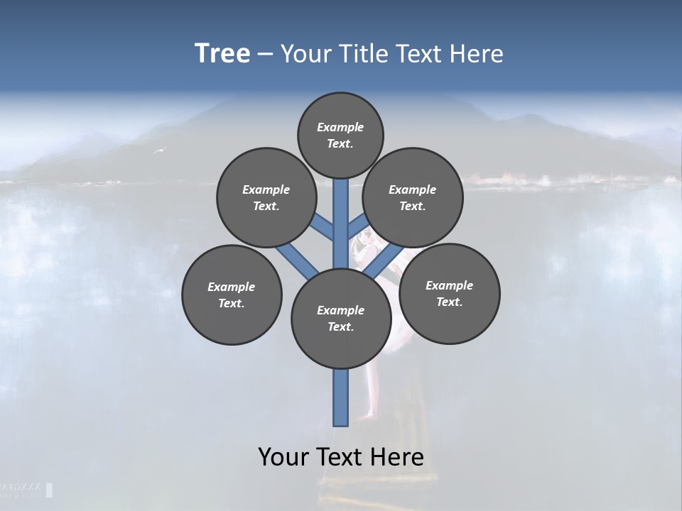 A Woman In A White Dress Standing On A Dock PowerPoint Template