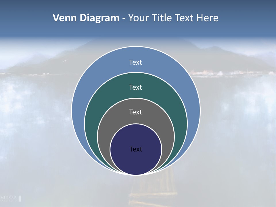 A Woman In A White Dress Standing On A Dock PowerPoint Template