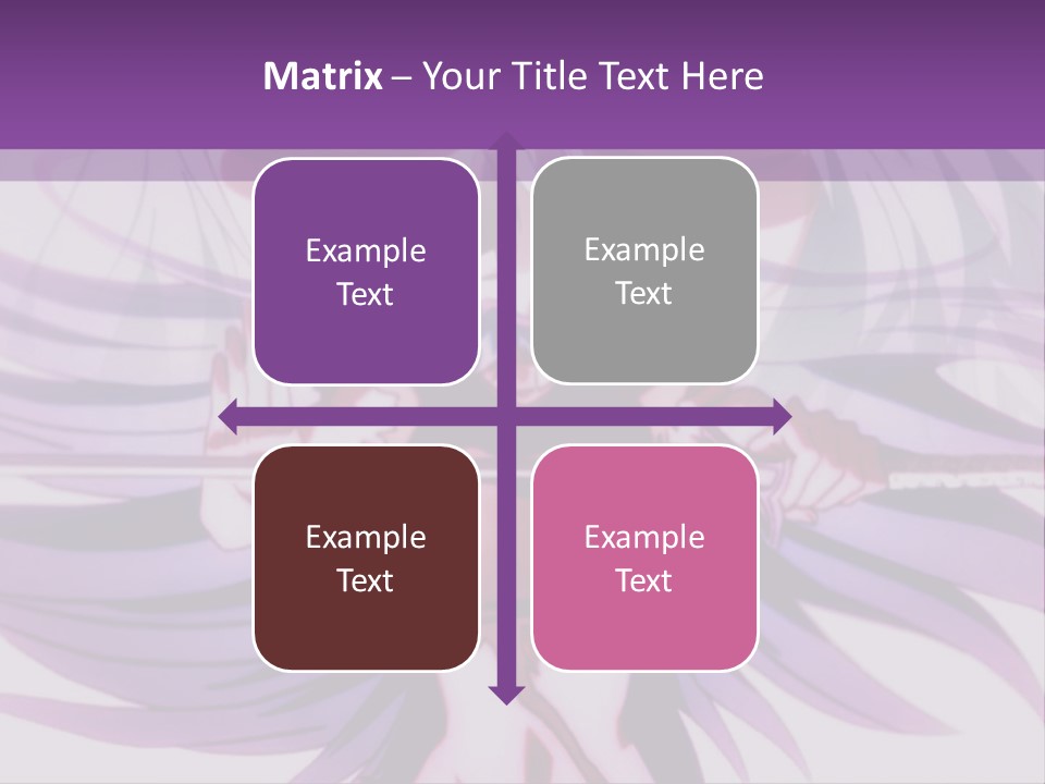 A Woman With Long White Hair Holding A Sword PowerPoint Template