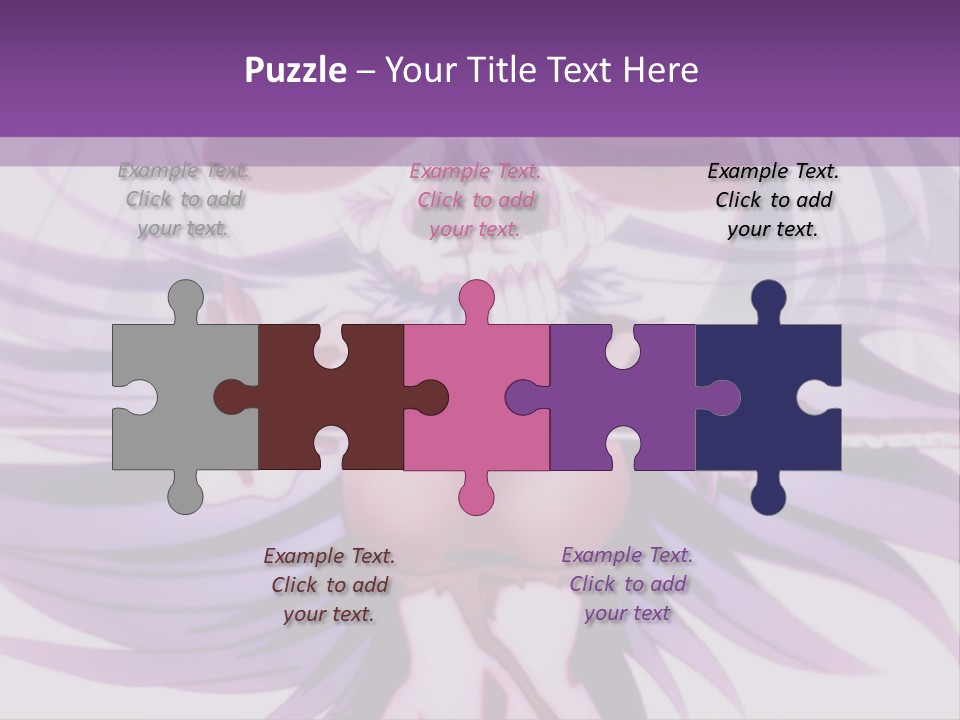 A Woman With Long White Hair Holding A Sword PowerPoint Template