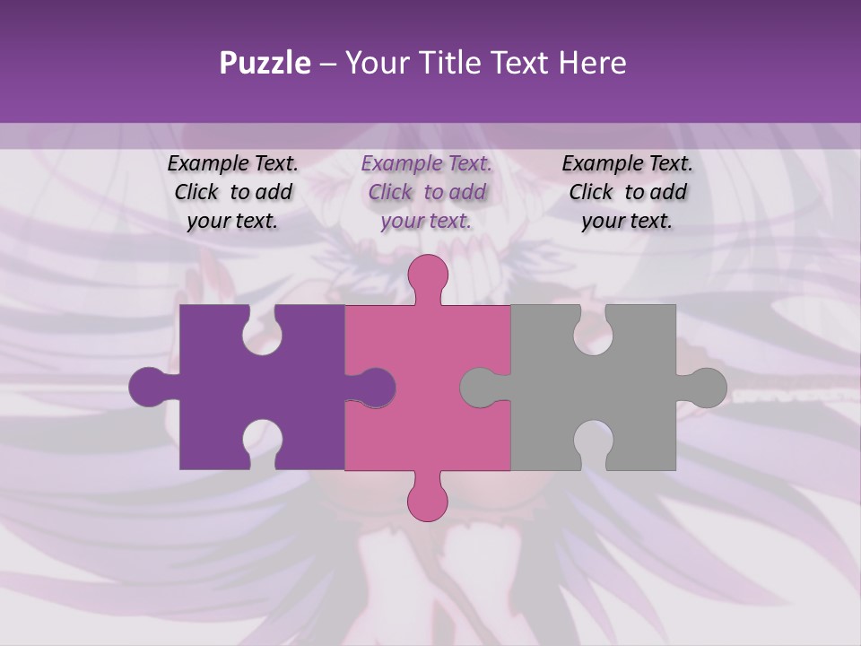 A Woman With Long White Hair Holding A Sword PowerPoint Template