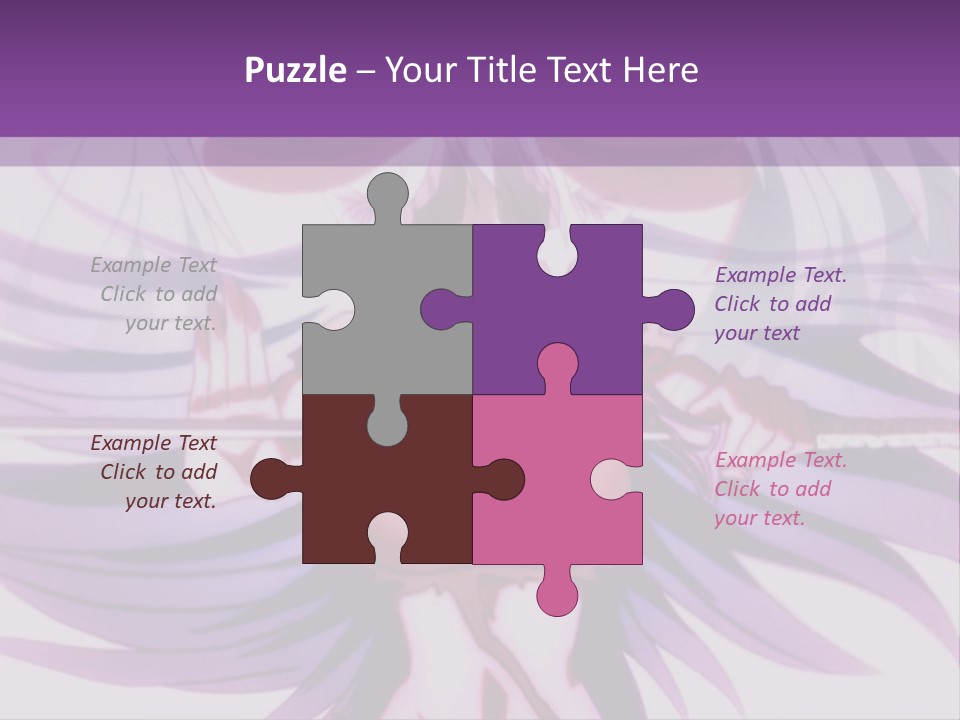 A Woman With Long White Hair Holding A Sword PowerPoint Template