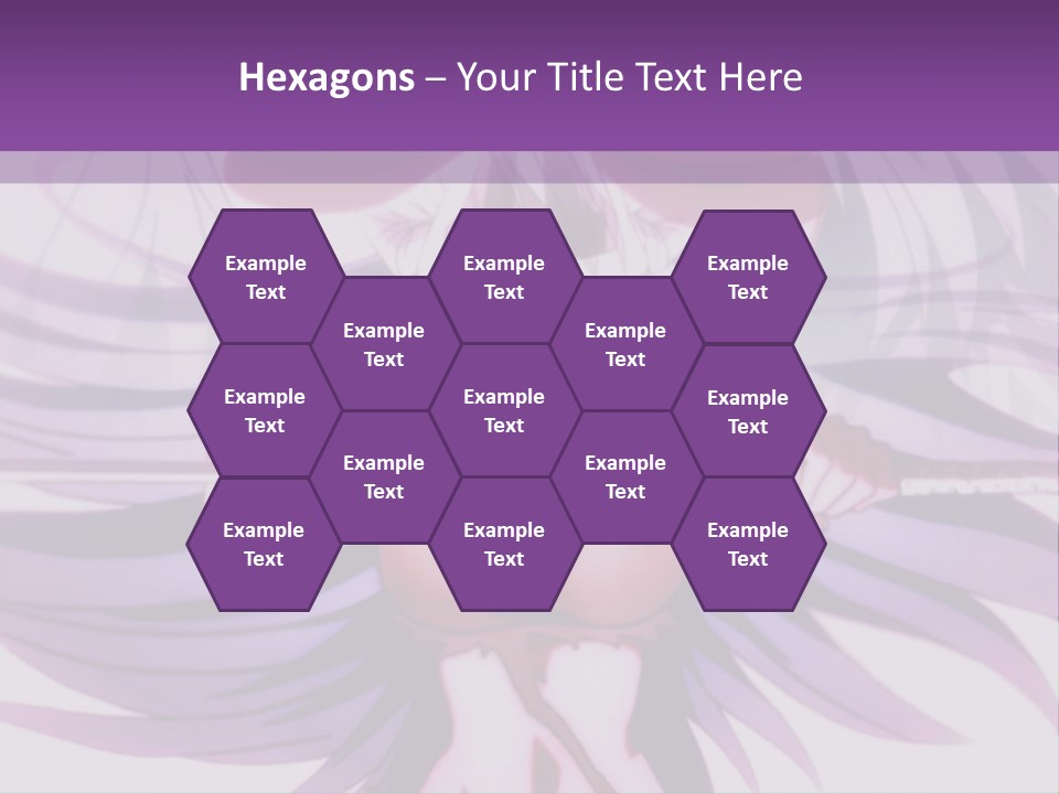 A Woman With Long White Hair Holding A Sword PowerPoint Template