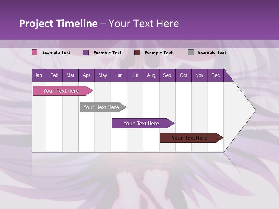 A Woman With Long White Hair Holding A Sword PowerPoint Template