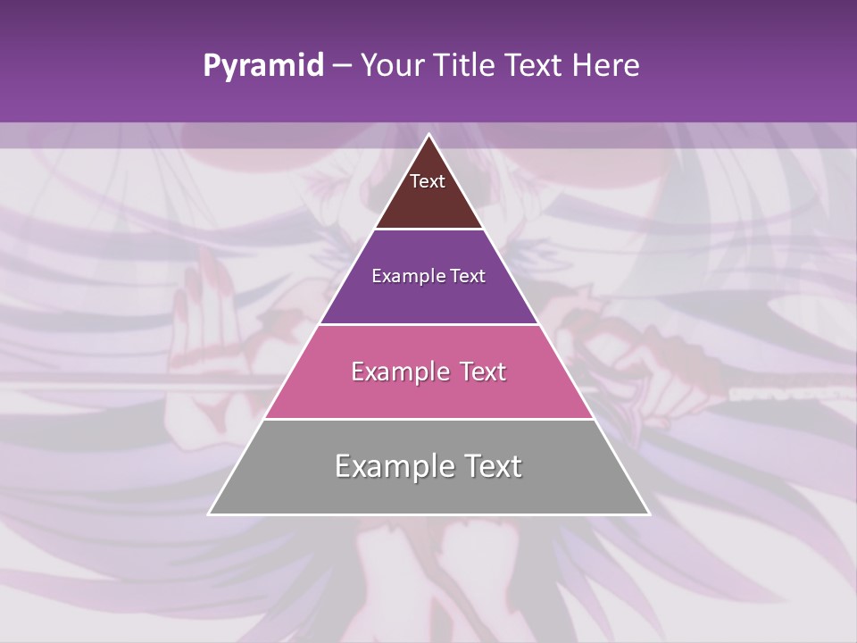 A Woman With Long White Hair Holding A Sword PowerPoint Template