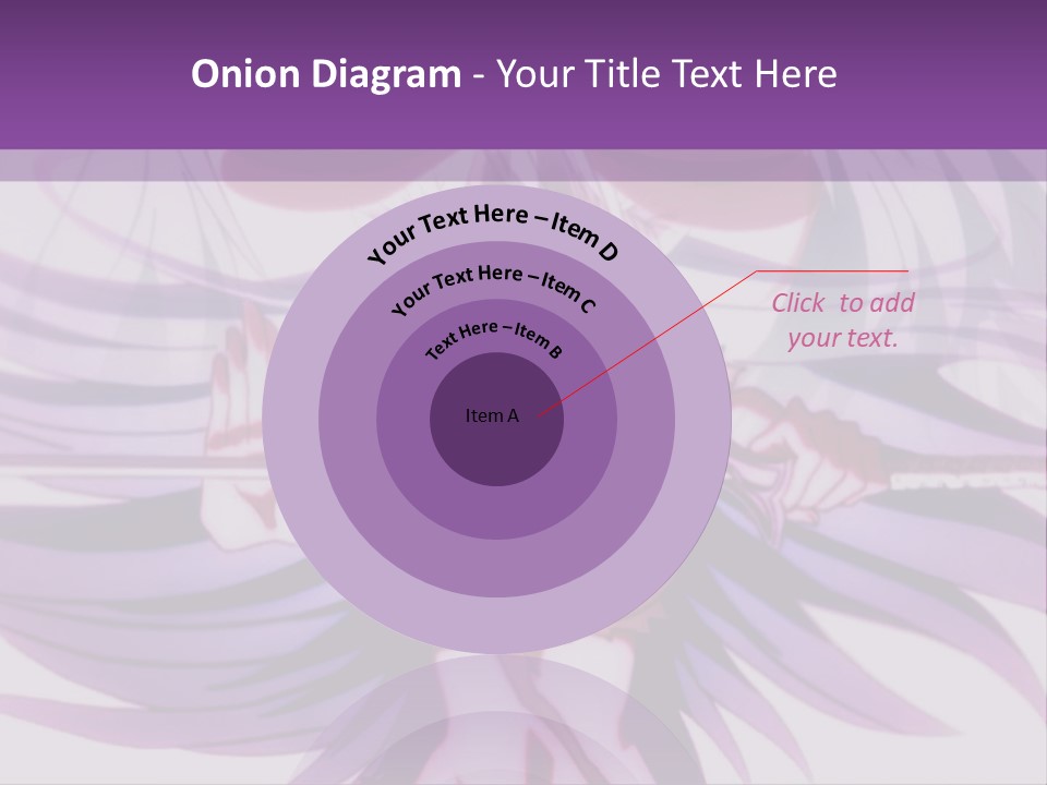 A Woman With Long White Hair Holding A Sword PowerPoint Template