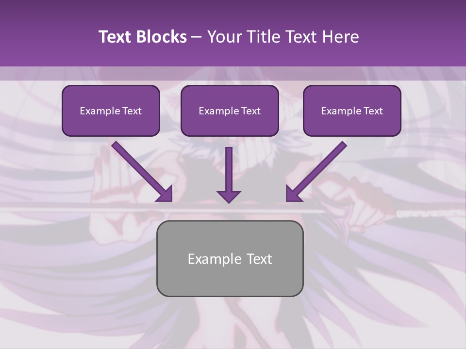 A Woman With Long White Hair Holding A Sword PowerPoint Template