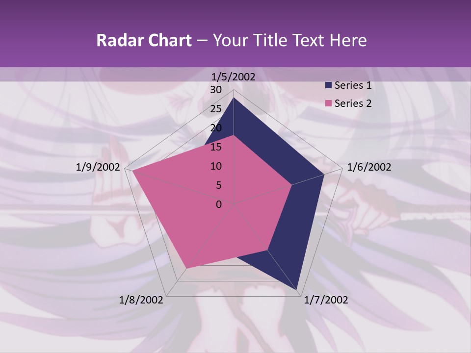 A Woman With Long White Hair Holding A Sword PowerPoint Template