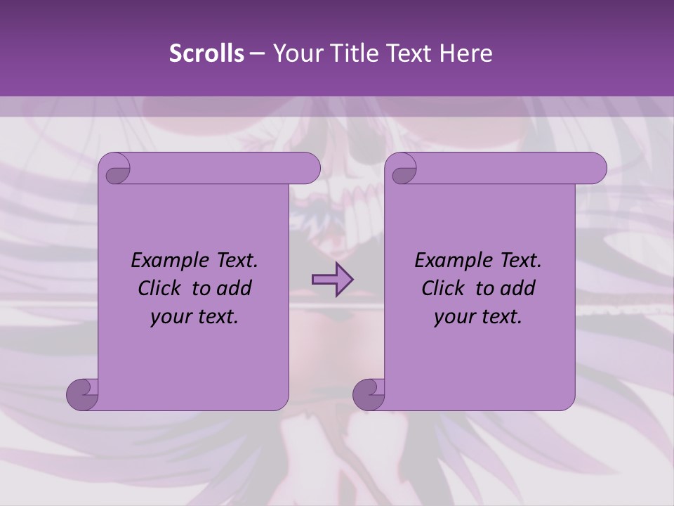A Woman With Long White Hair Holding A Sword PowerPoint Template