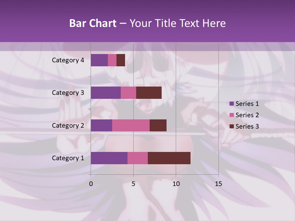 A Woman With Long White Hair Holding A Sword PowerPoint Template