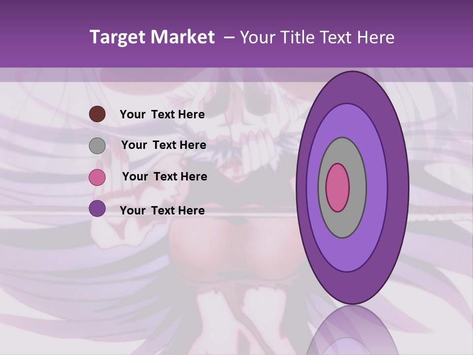 A Woman With Long White Hair Holding A Sword PowerPoint Template