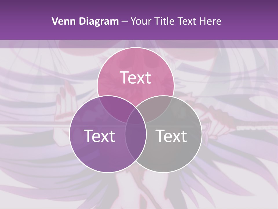 A Woman With Long White Hair Holding A Sword PowerPoint Template