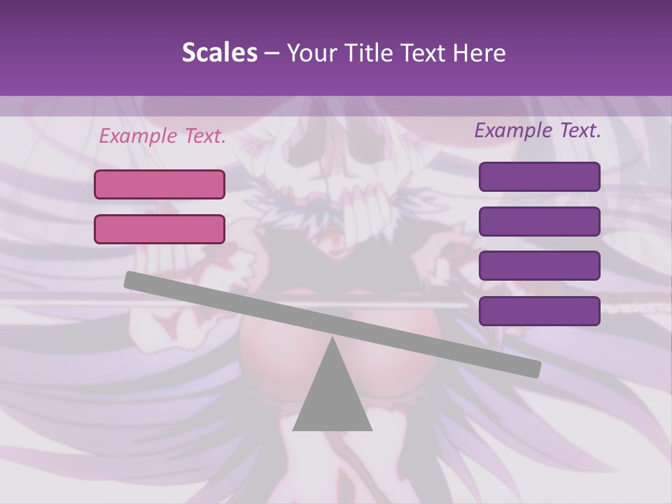 A Woman With Long White Hair Holding A Sword PowerPoint Template