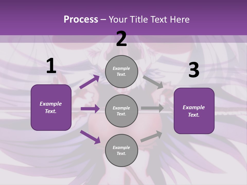 A Woman With Long White Hair Holding A Sword PowerPoint Template