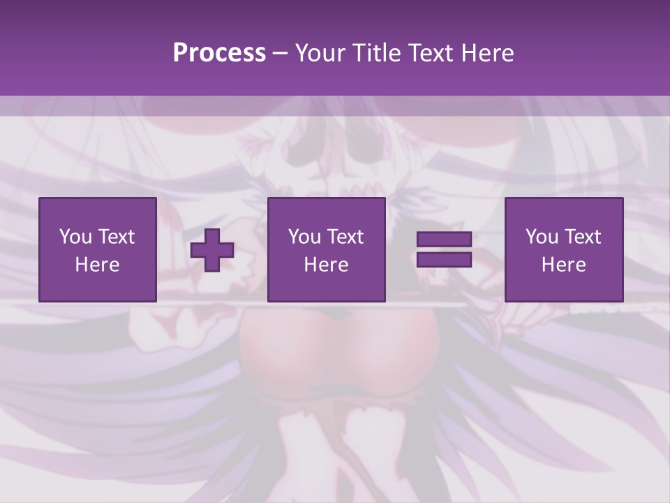 A Woman With Long White Hair Holding A Sword PowerPoint Template