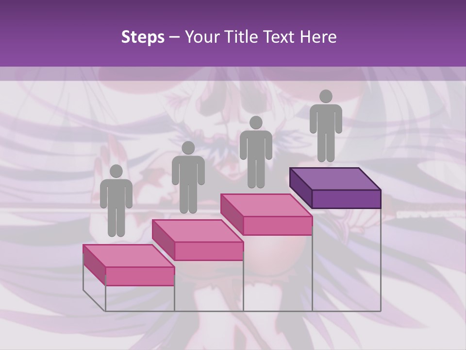 A Woman With Long White Hair Holding A Sword PowerPoint Template