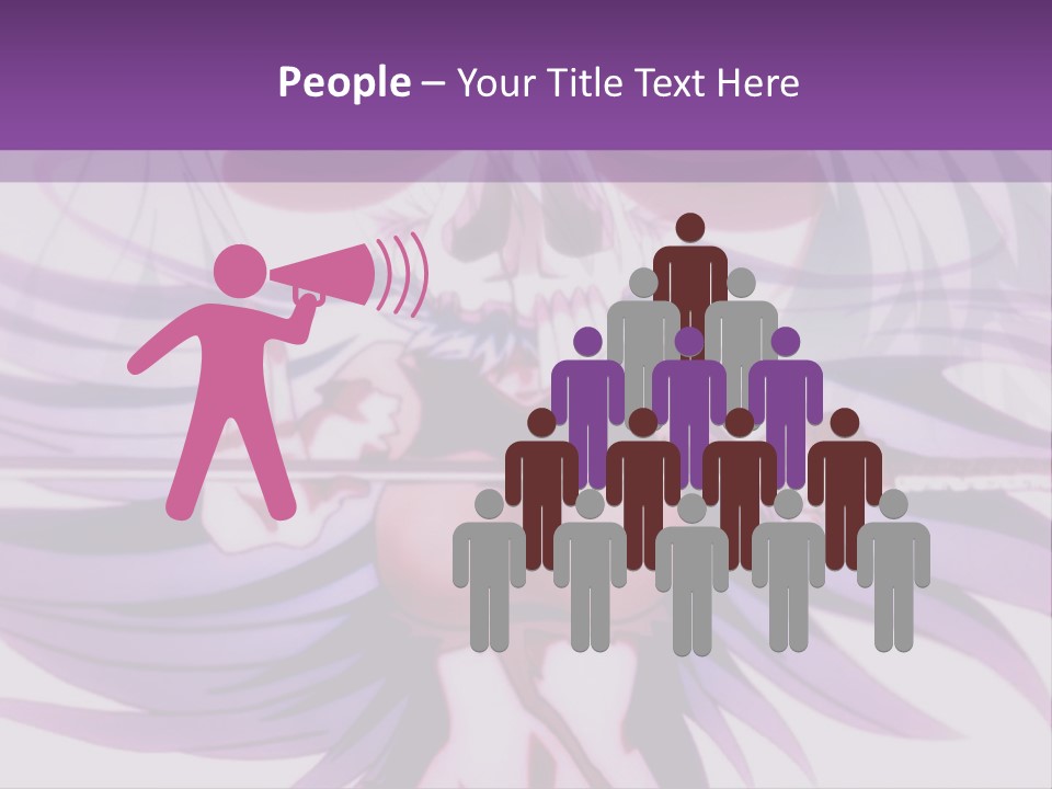 A Woman With Long White Hair Holding A Sword PowerPoint Template