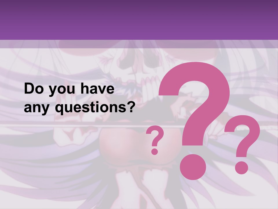 A Woman With Long White Hair Holding A Sword PowerPoint Template