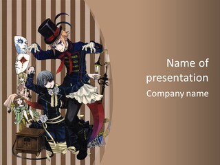 A Group Of People Dressed Up In Costumes PowerPoint Template