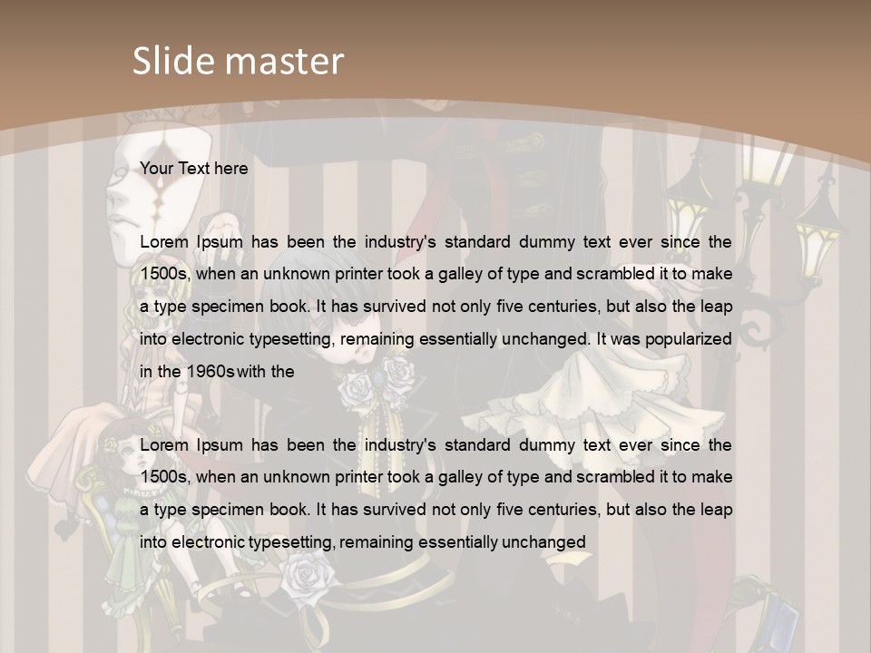 A Group Of People Dressed Up In Costumes PowerPoint Template