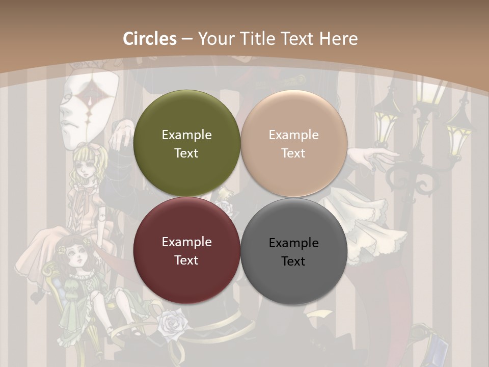 A Group Of People Dressed Up In Costumes PowerPoint Template