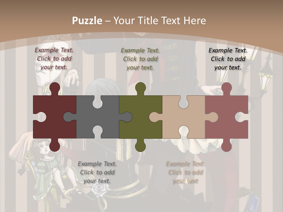 A Group Of People Dressed Up In Costumes PowerPoint Template