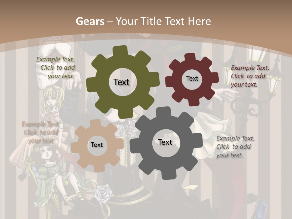 A Group Of People Dressed Up In Costumes PowerPoint Template