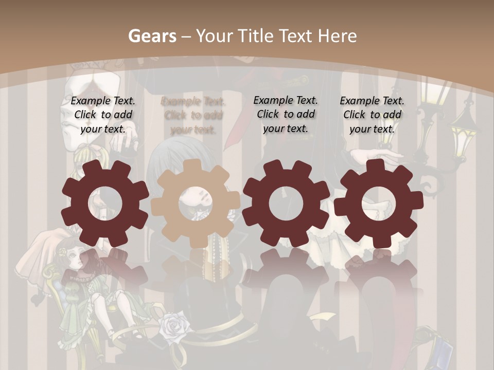 A Group Of People Dressed Up In Costumes PowerPoint Template