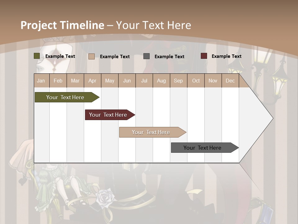 A Group Of People Dressed Up In Costumes PowerPoint Template