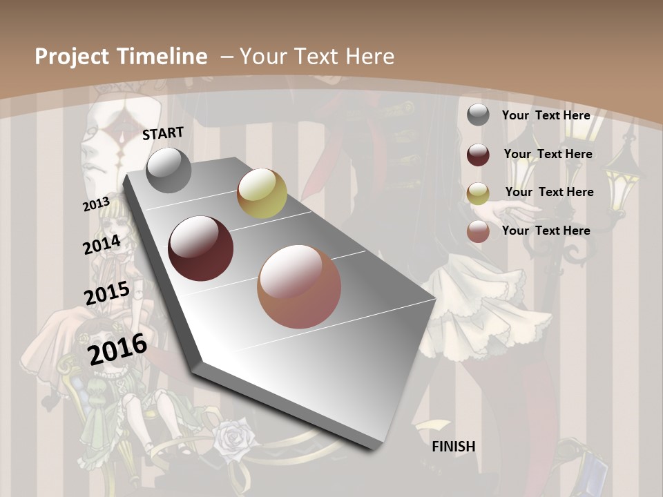A Group Of People Dressed Up In Costumes PowerPoint Template