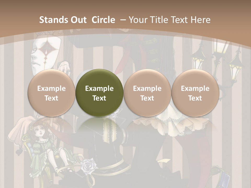 A Group Of People Dressed Up In Costumes PowerPoint Template