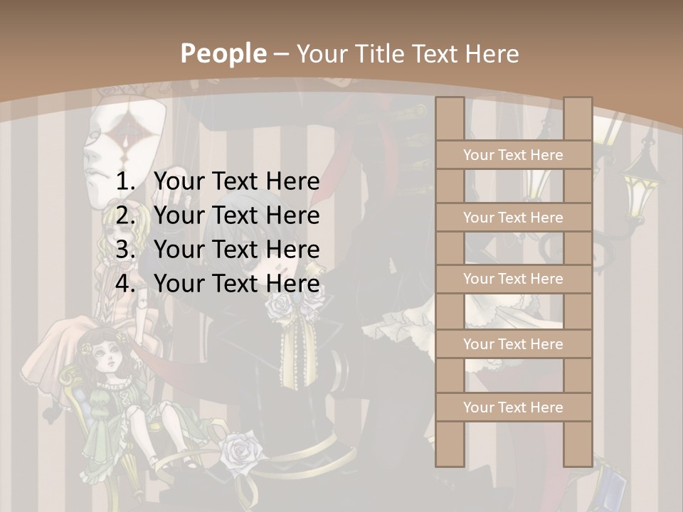 A Group Of People Dressed Up In Costumes PowerPoint Template