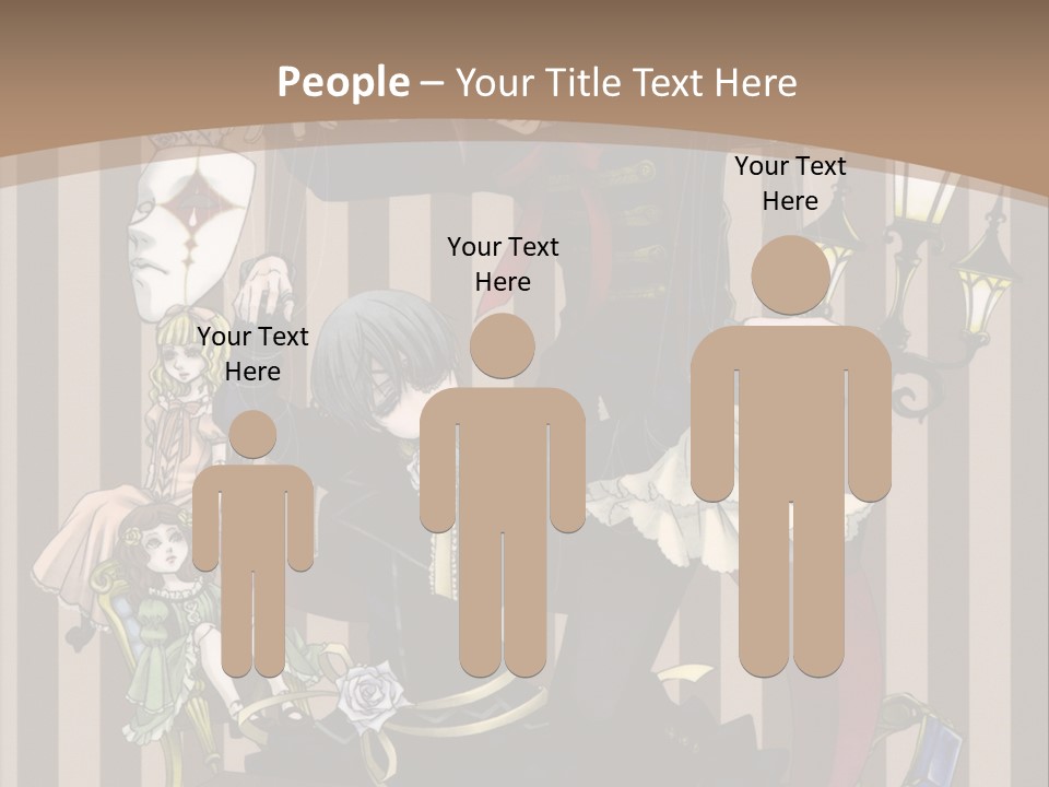 A Group Of People Dressed Up In Costumes PowerPoint Template