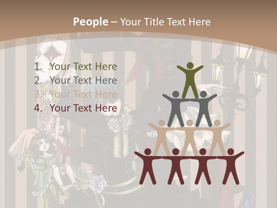 A Group Of People Dressed Up In Costumes PowerPoint Template