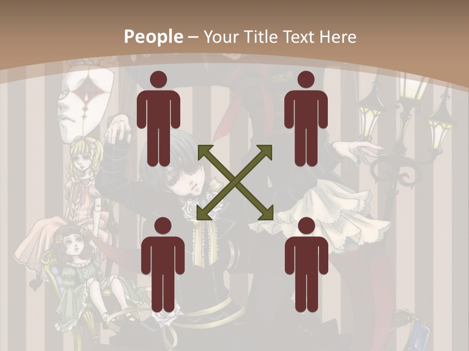 A Group Of People Dressed Up In Costumes PowerPoint Template