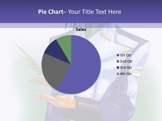 An Anime Character Holding A Plant Powerpoint Template PowerPoint Template