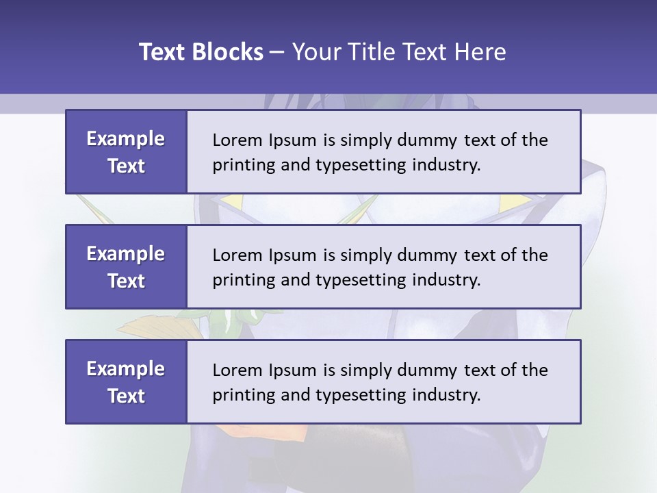 An Anime Character Holding A Plant Powerpoint Template PowerPoint Template