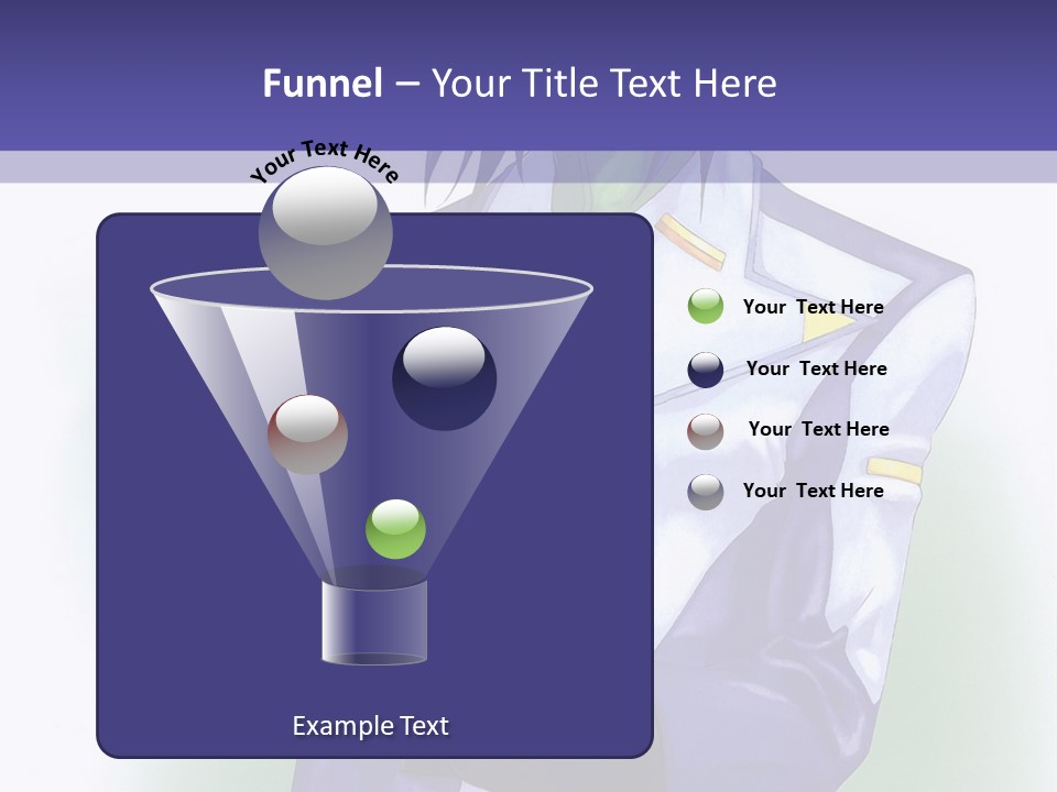 An Anime Character Holding A Plant Powerpoint Template PowerPoint Template