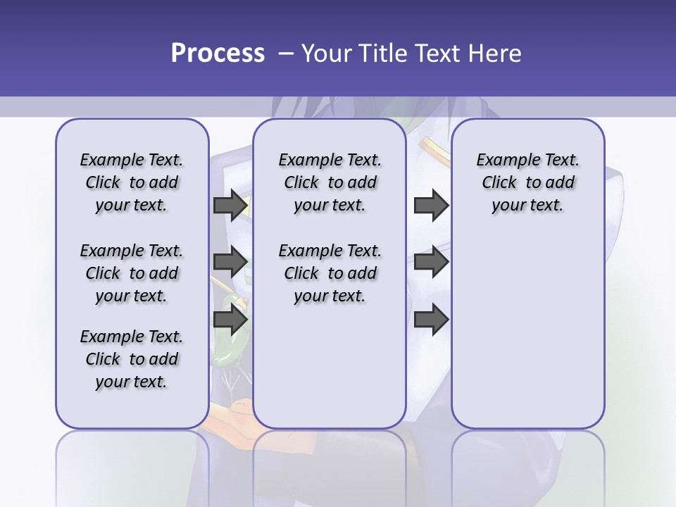 An Anime Character Holding A Plant Powerpoint Template PowerPoint Template