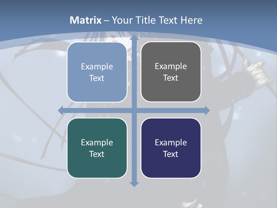 A Couple Of Anime Characters Standing Next To Each Other PowerPoint Template