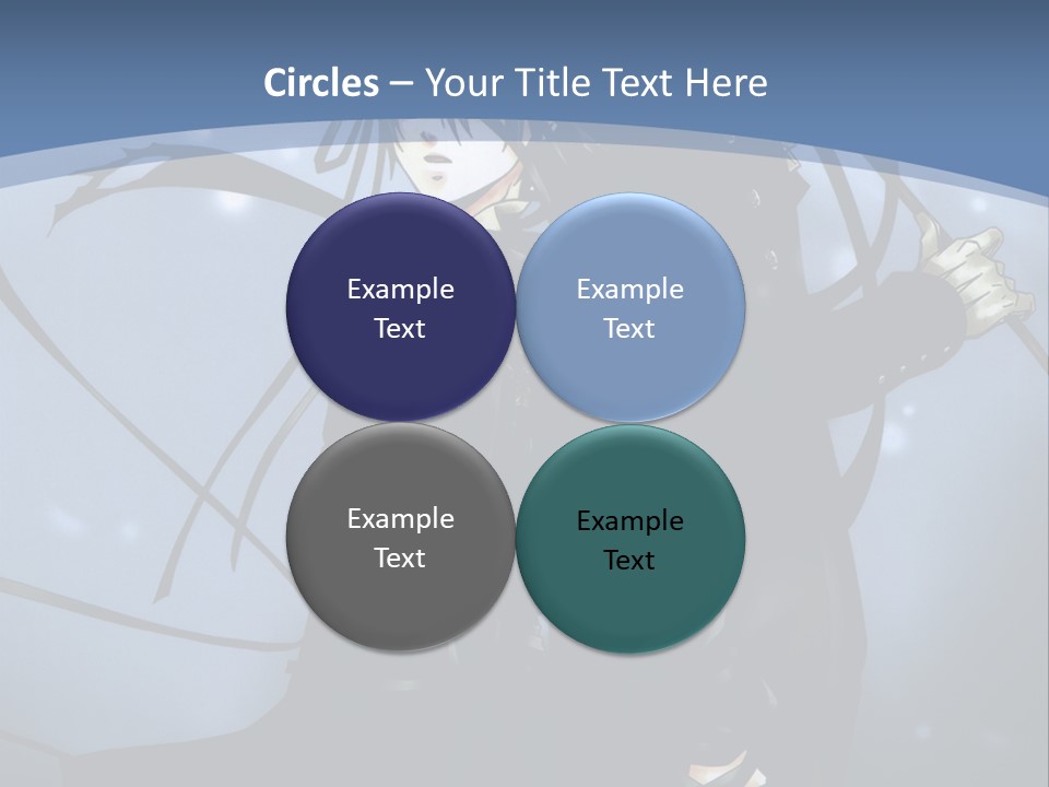 A Couple Of Anime Characters Standing Next To Each Other PowerPoint Template
