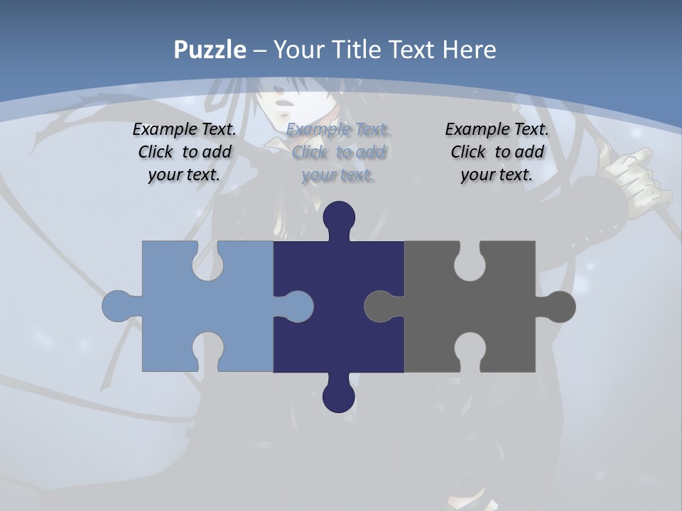 A Couple Of Anime Characters Standing Next To Each Other PowerPoint Template