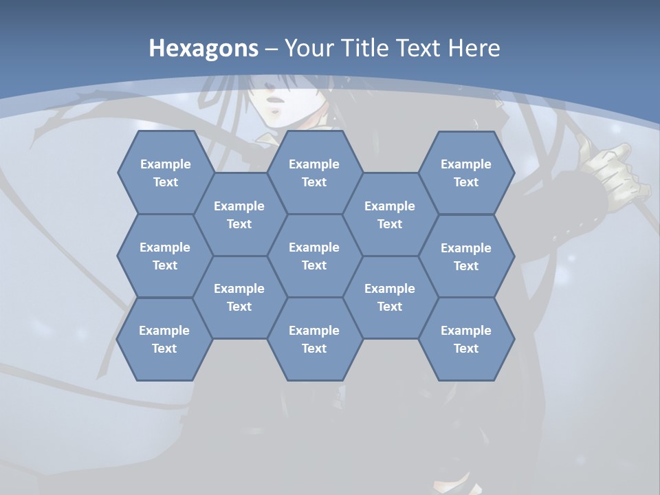 A Couple Of Anime Characters Standing Next To Each Other PowerPoint Template