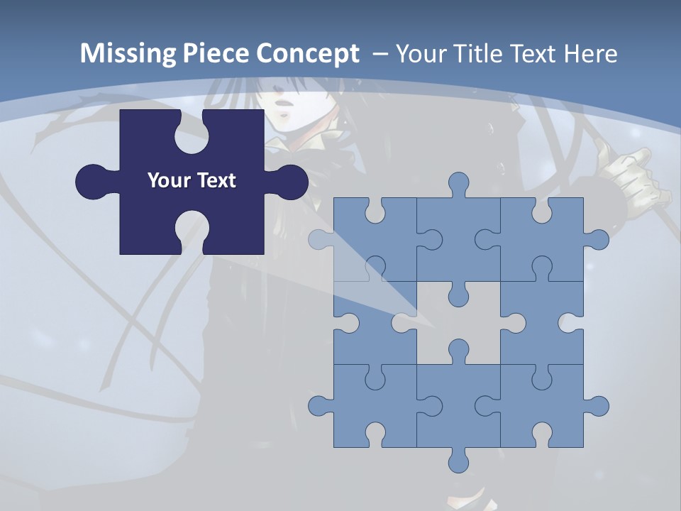 A Couple Of Anime Characters Standing Next To Each Other PowerPoint Template