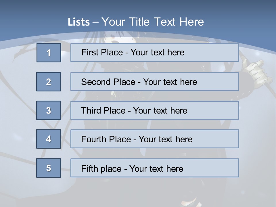 A Couple Of Anime Characters Standing Next To Each Other PowerPoint Template