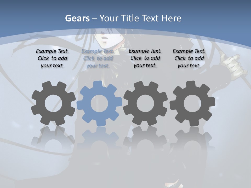 A Couple Of Anime Characters Standing Next To Each Other PowerPoint Template